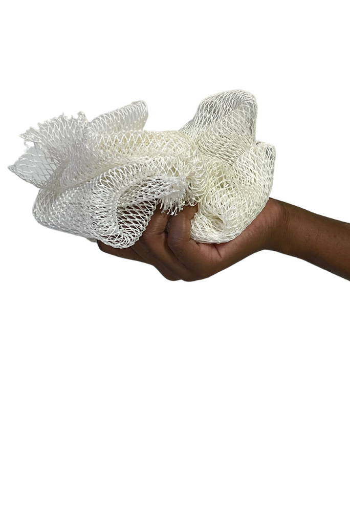 African Exfoliating Net Sponges (WHITE)